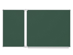 Двухэлементная магнитная доска для мела 150x85 см