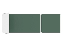 Трёхэлементная магнитная доска комбинированная 400x100 см